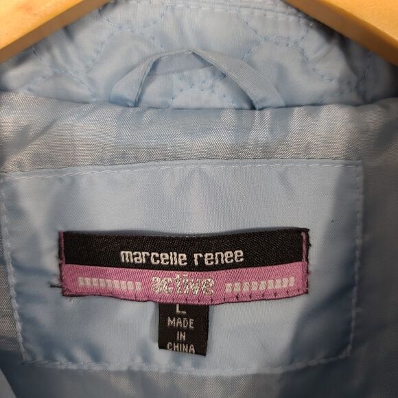 MARCELLE RENEE ACTIVE Baby Blue  Puffer Jacket - Picture 6 of 9